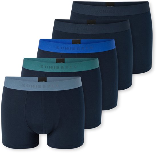 Schiesser 5PACK Shorts - 95/5 Multipacks Sous-vêtement - bleu foncé