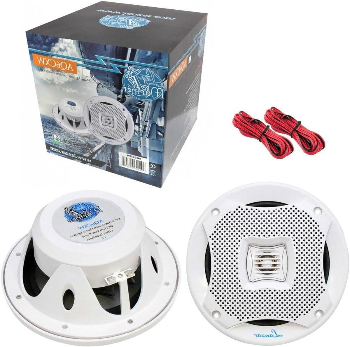 Waterdichte Speakers - Buiten Geluid - Buiten Gebruik - 200 Watt RMS - 6.5 Inch - Wit