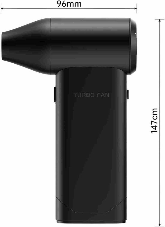 Krachtige Draagbare Turbo Ventilator - 130.000 RPM Mini Jet Blower voor Computer, Thuis & Auto — afbeelding 3