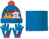 Muts, Handschoenen en Nekwarmer The Paw Patrol Friendship Blauw