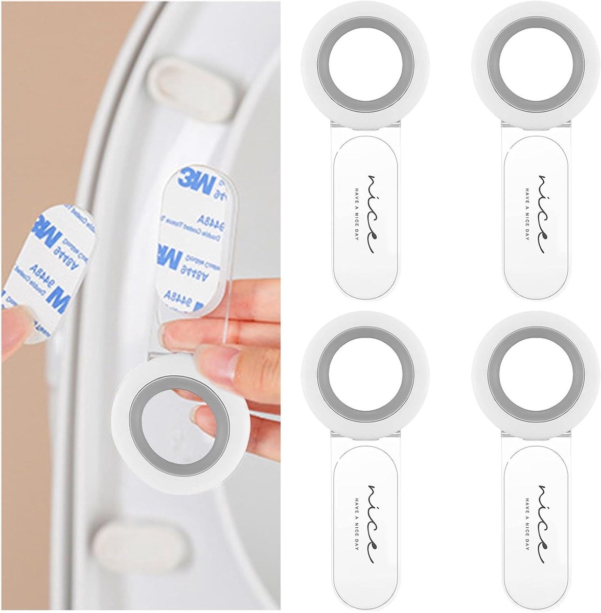 WC Bril Lifter - Hefgreep Toilet - Hygiënisch Thuis - Voorkom Aanraken - 4 Stuks - Wit