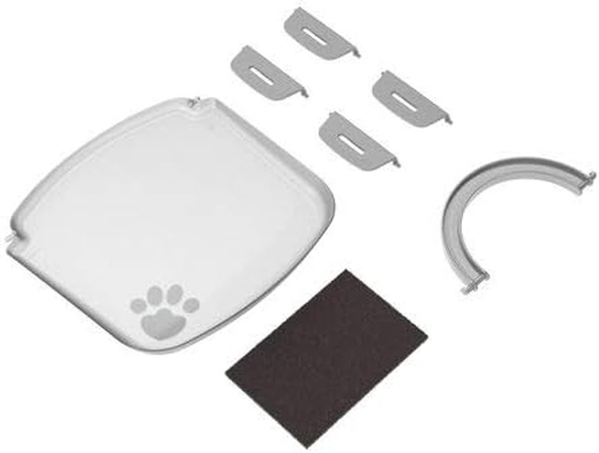 Accessoireset Kinderwagen - Onderdelen Set - Reizen met baby - Duurzaam Plastic Materiaal - Standaard Maat - Zilverkleurig