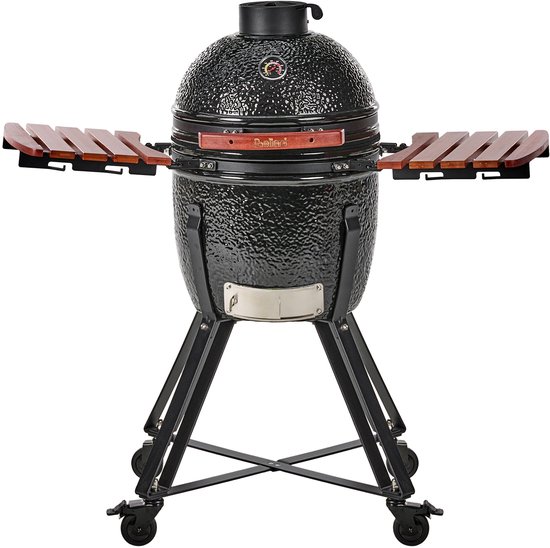 BELIANI KAMADO - Houtskoolgrill - Zwart - Keramiek van BELIANI — afbeelding 2