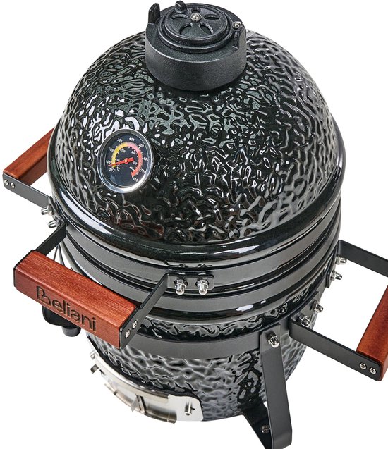 BELIANI KAMADO - Mini houtskoolgrill - Zwart - Keramiek van BELIANI — afbeelding 5