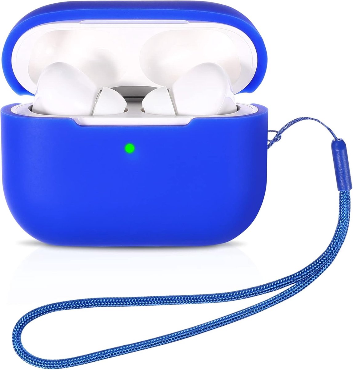 Duurzame Silicone Oordopjes Case met Magnetische Antiverlies Lanyard en Polsband voor AirPods Pro 2