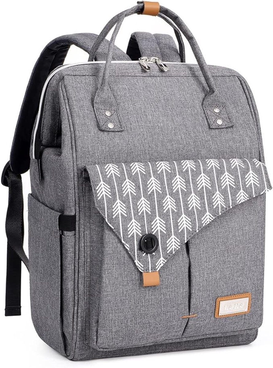 Luierrugzak Baby Groot 23L - Waterdichte Luiertas met 19 Vakken en Verschoonmat - Geïsoleerde Flessenvakken, Kinderwagenriemen en Laptopvak - Babytas Rugzak voor Reizen en Onderweg