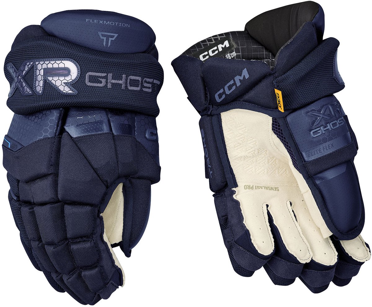 CCM Tacks XR Ghost IJshockeyhandschoenen - Senior - Maat 13 - Navy