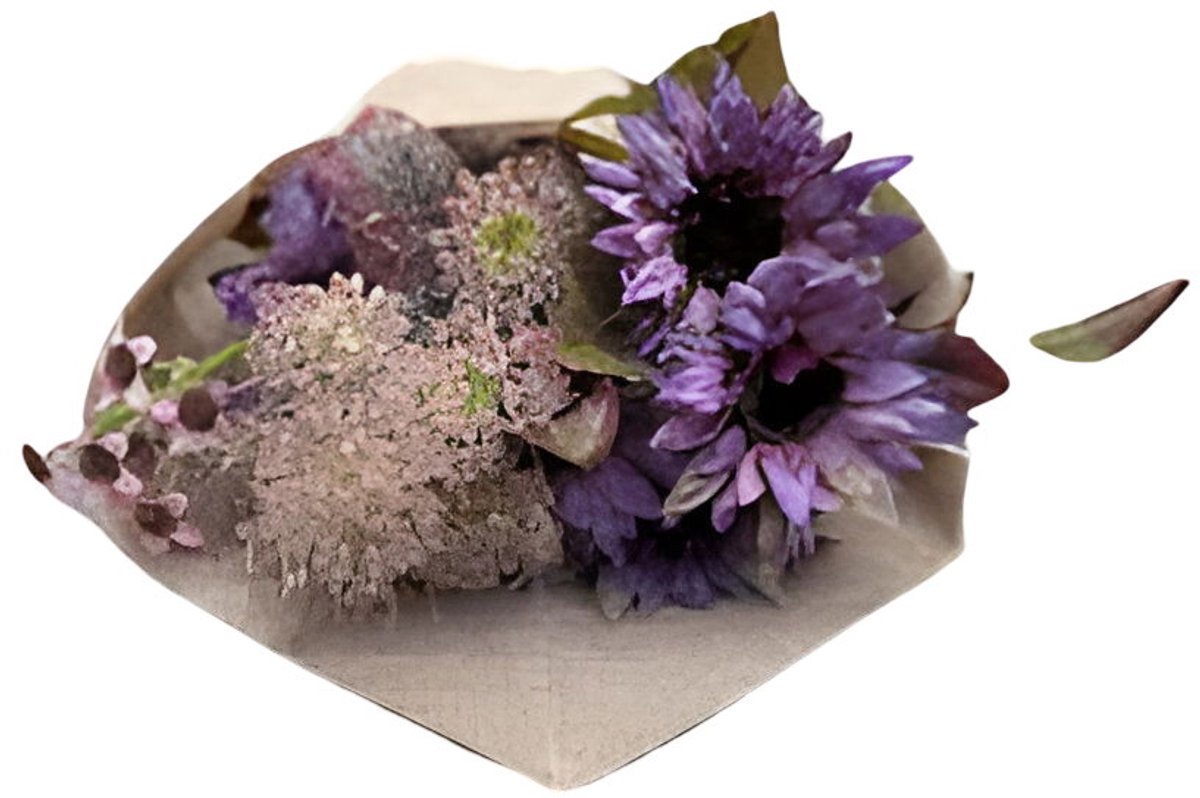 Buitengewoon Boet Boeket gedroogde kunstbloemen paars Buitengewoon de Boet
