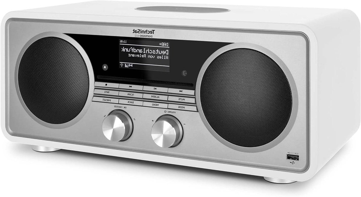 Stereo Internet Radio - Digitale Muziekspeler - Muziek Streamen - Met Subwoofer - 70 Watt - Wit