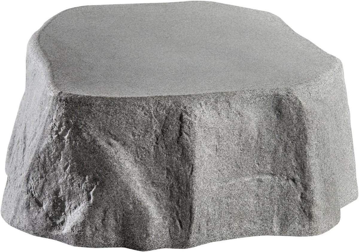 Regenmeter Standaard - Wateropslag Decoratie - Tuin Decoratie - Natuurlijke Steenlook - 77 x 77 x 30 cm - Granietgrijs