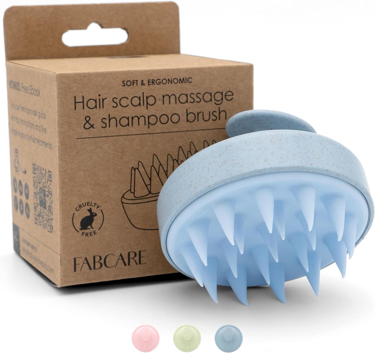 SnelShoppen - Hoofdmassage & Haargroei voor Alle Haartypes, Tarwestro en Siliconen, Hoofdhuid Peeling voor Nat en Droog Haar, Bloedcirculatie Verbeter