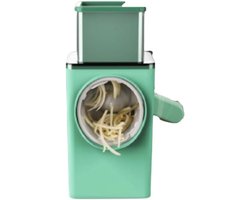 Thijox - KitchenPro Venteo Groentesnijder, Antislip Handslinger, Groenten en Fruit Snijden, 6 Roestvrijstalen Messen, Keukenaccessoire voor Snel en Ve