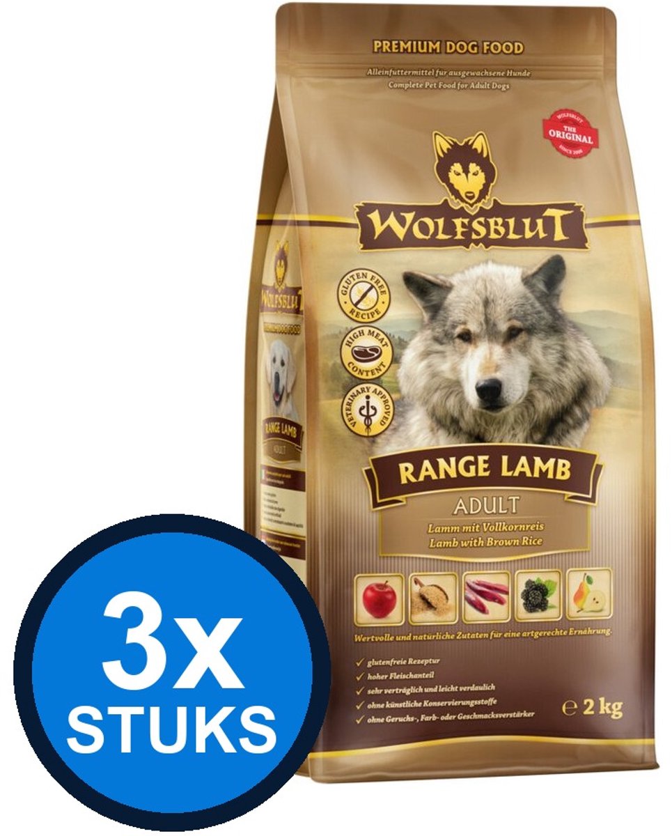Wolfsblut Wolfsblut - Adult Range Lamb - Hondenvoer Droogvoer - 2 kg