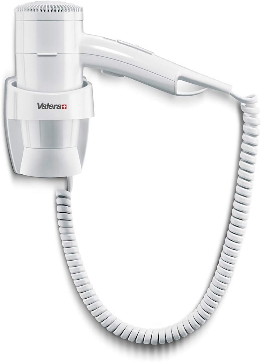 Thijox - Premium 1600 Watt Wandhaardroger voor Hotels - Compact, Veilig en Wit - Ideaal voor Accommodaties en Thuisgebruik