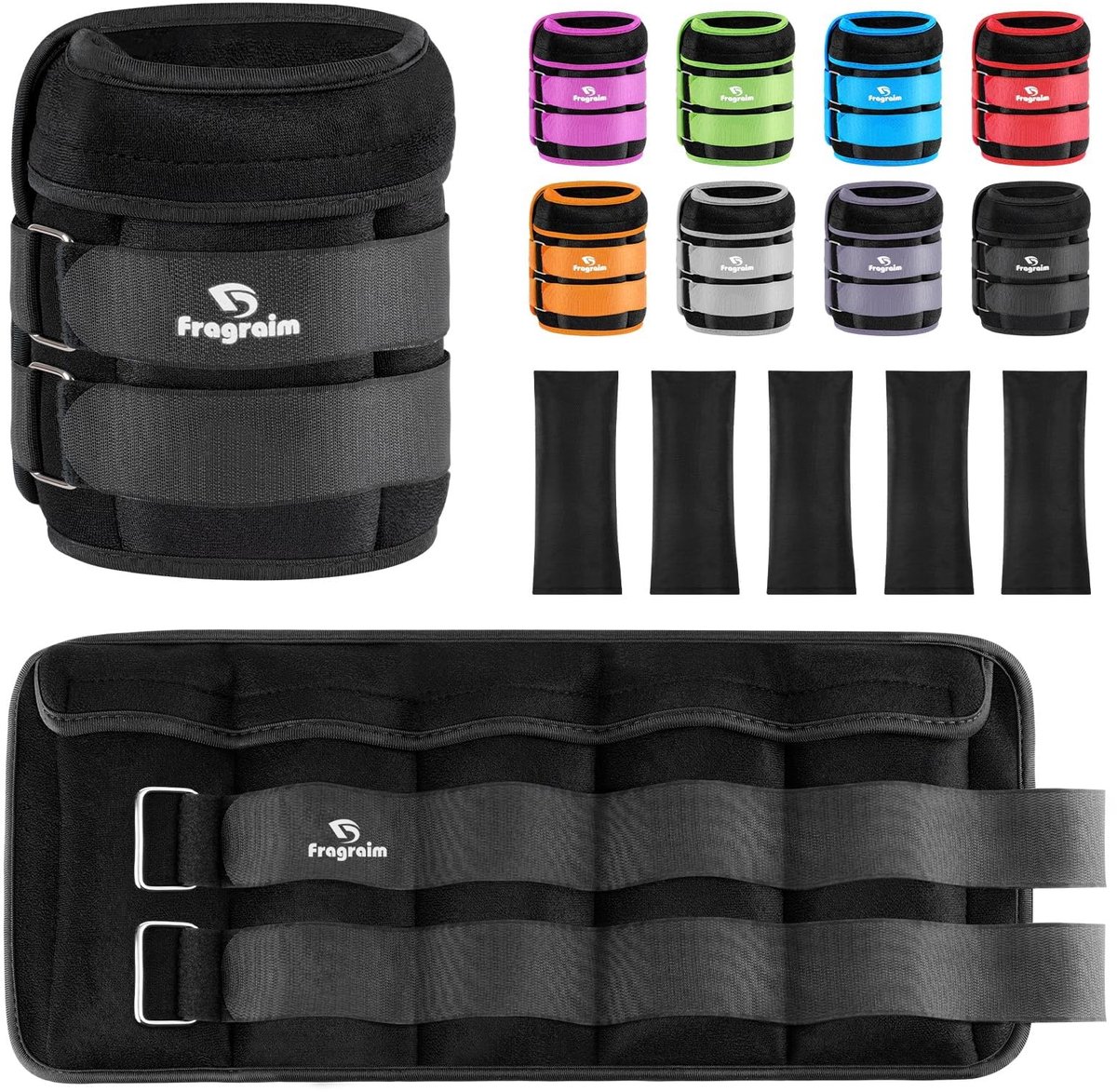 Dailygoods- Enkelgewichten Verstelbaar - 1-10 kg - Paar met Afneembaar Gewicht - Voor Joggen/Aerobic - Fysiotherapie/Weerstandstraining - Verbeterde Prestaties - Gewichtsvesten