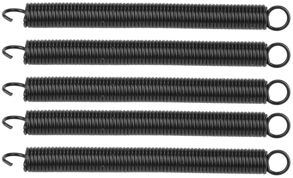 Tension Springs 60mm x 5mm van 304 RVS - 5 Stuks - Ideaal voor Spanningssystemen en Mechanische Toepassingen