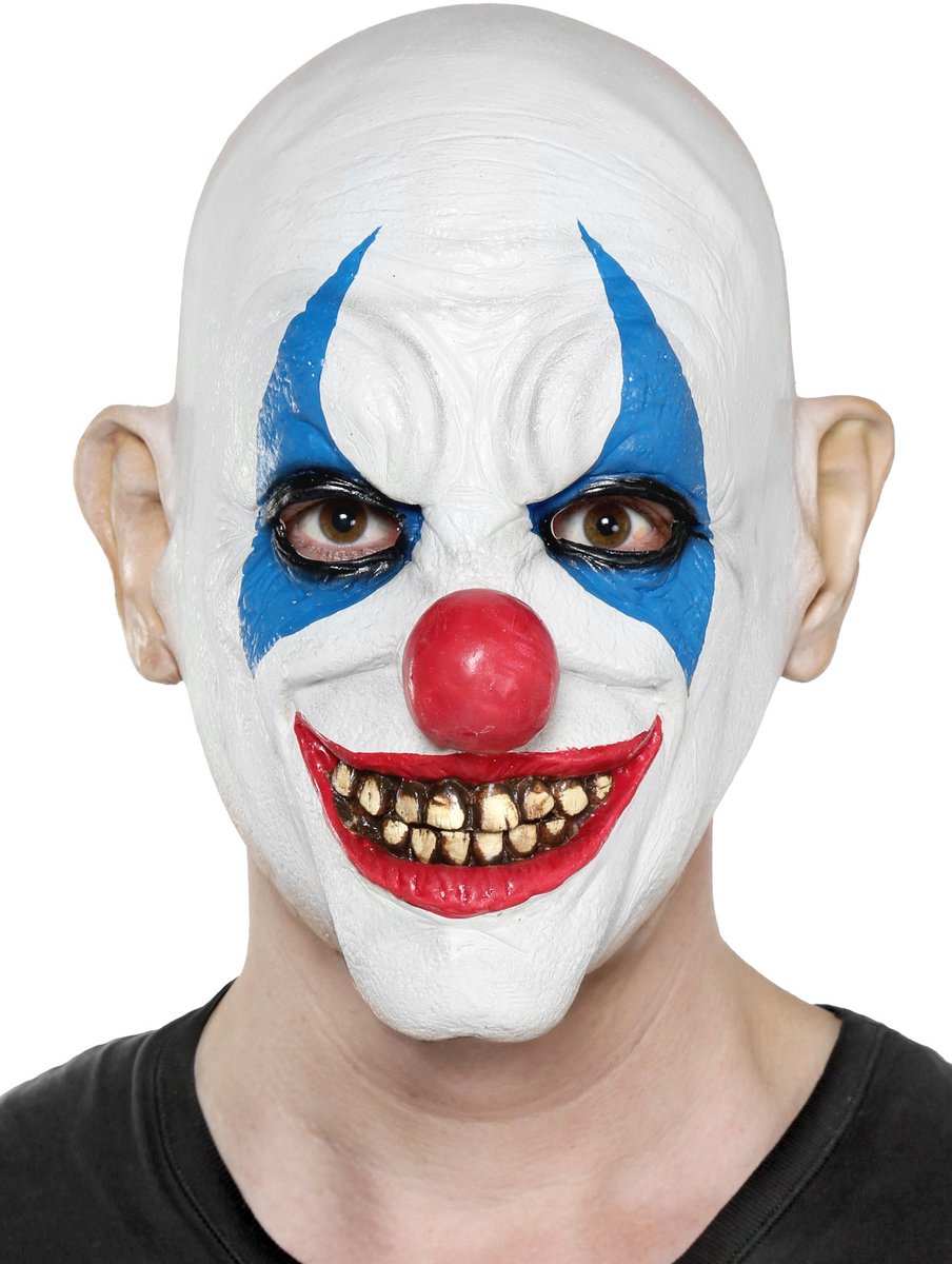 Killer Gevangene Horror Clown Kostuum - Carnaval Halloween Fasching