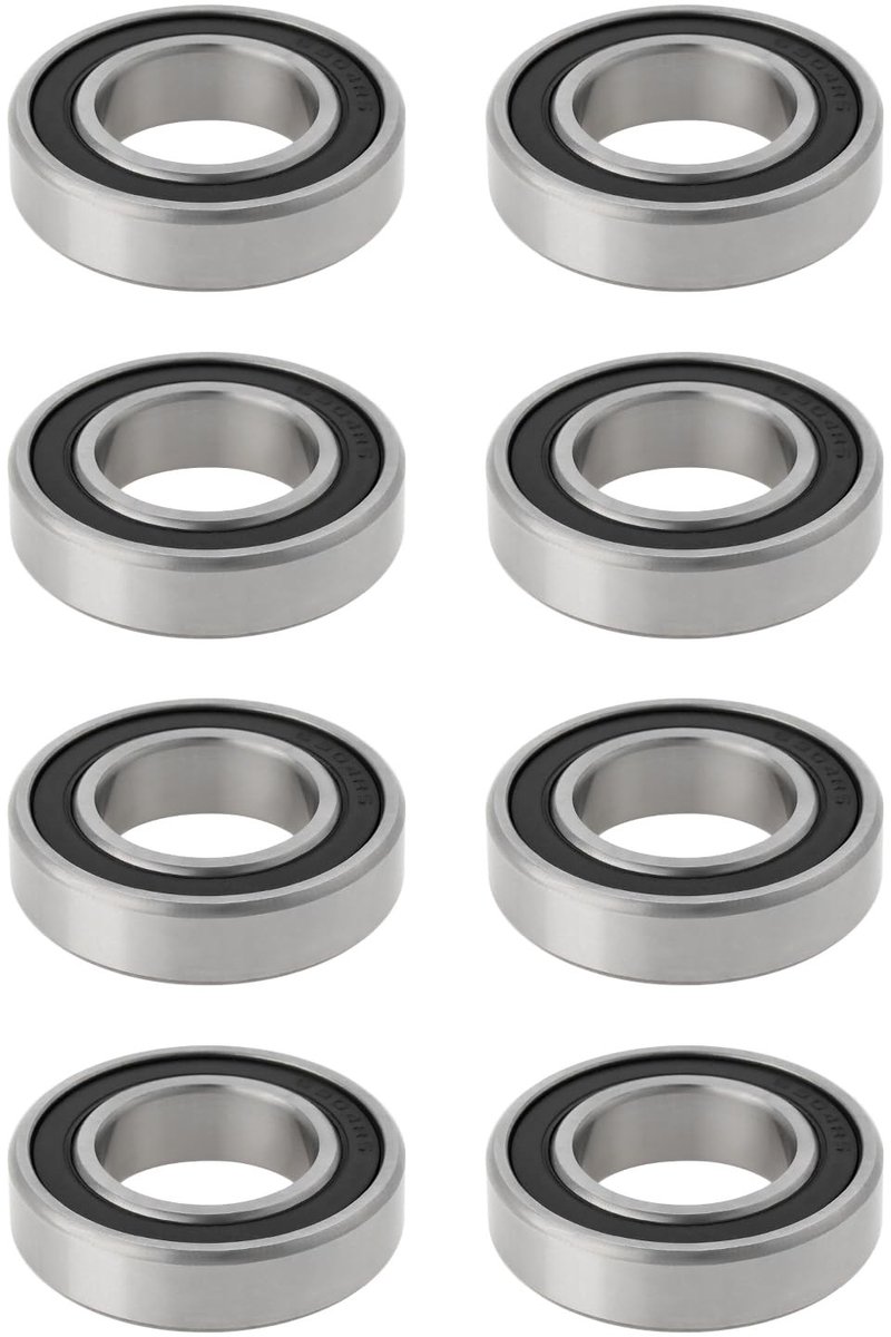 Dailygoods - 8 Stuks Rubber Verzegelde Kogellagers voor Fietsen en Machines