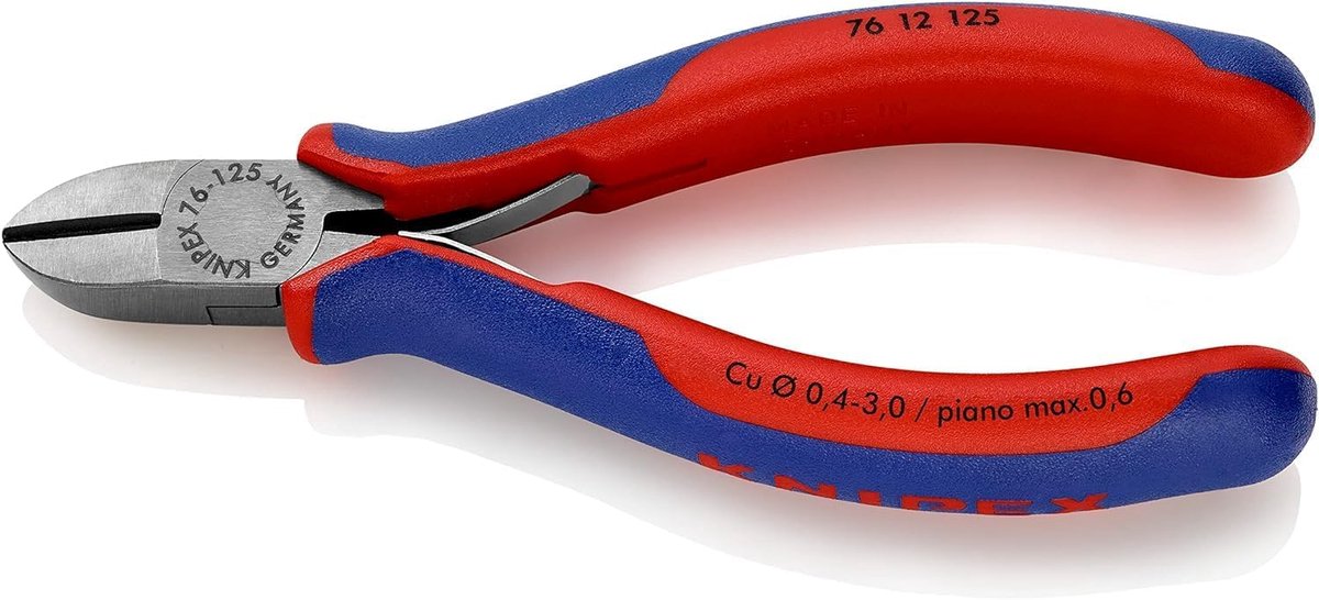 Thijox - Zijsnijtang voor Elektromechanica 125 mm - Precisie Tang met Meer-componenten Grip - Professionele Gereedschappen voor Elektricien, Klussen,