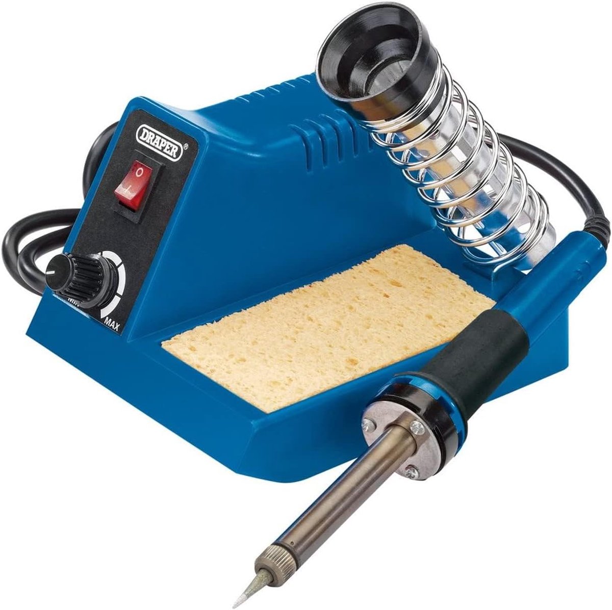 SnelShoppen - Multifunctioneel 40W Soldeerstation Set met Oververhittingsbeveiliging, Handmatig Instelbare Warmte, Blauw - Ideaal voor Hobby, Elektron