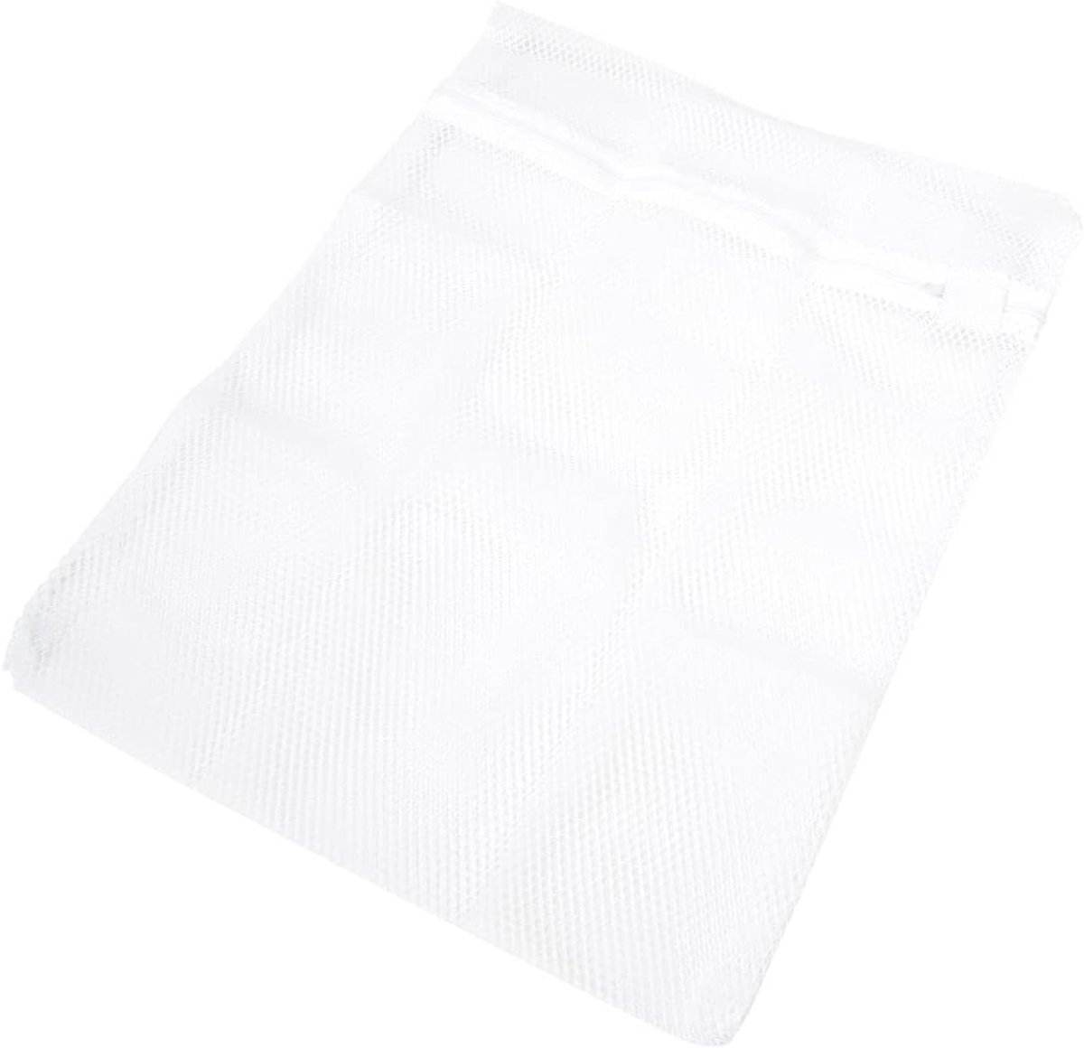 SnelShoppen - Waszak met Ritssluiting, Wasnet voor Wasmachine, Wit, 1 Stuk, Perfect voor Delicate Kleding, Ondergoed, en Kinderkleding