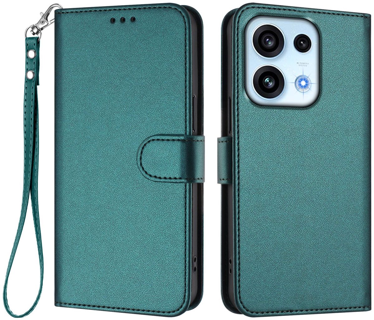 Coverup Hoesje - Geschikt voor OPPO Reno16 F Hoesje - Coverup Book Case - Groen