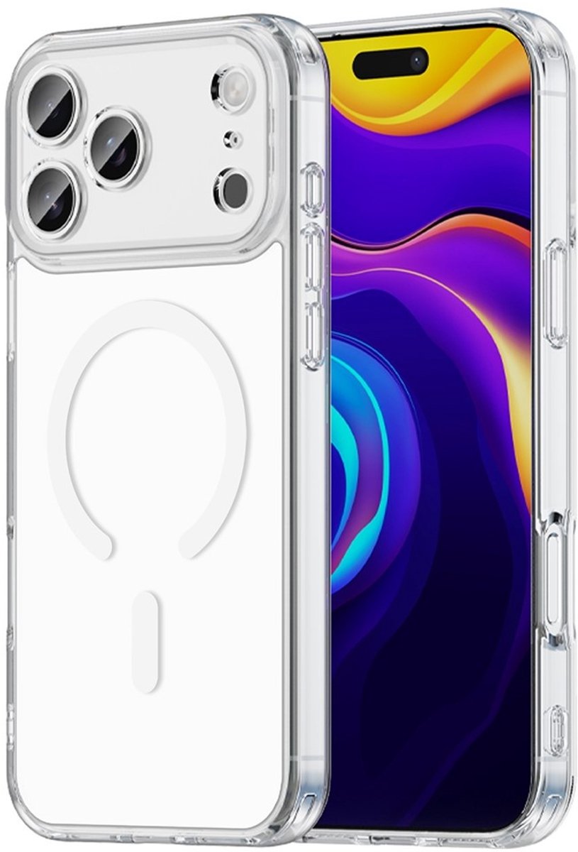 Coverup Hoesje - Geschikt voor iPhone 17 Pro Max Hoesje - Coverup Clear TPU Back Cover - MagSafe Compatible - Transparant