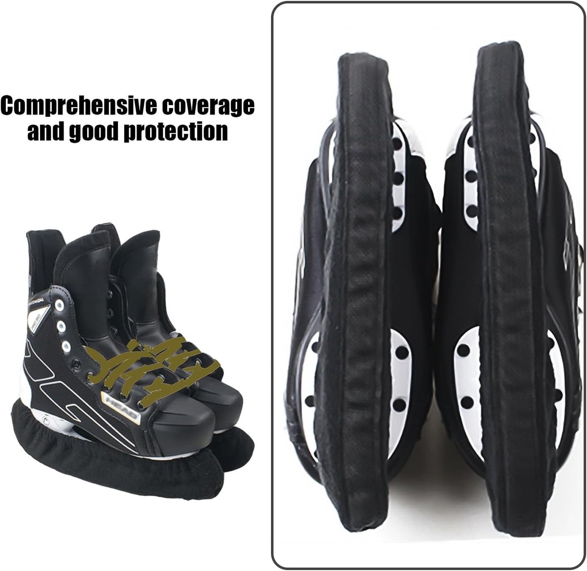 Microfibre Beschermhoezen voor Schaatsen - Antislip Bescherming, Accessoires voor IJs- en Kunstrijden, Ideaal voor Kinderen en Volwassenen