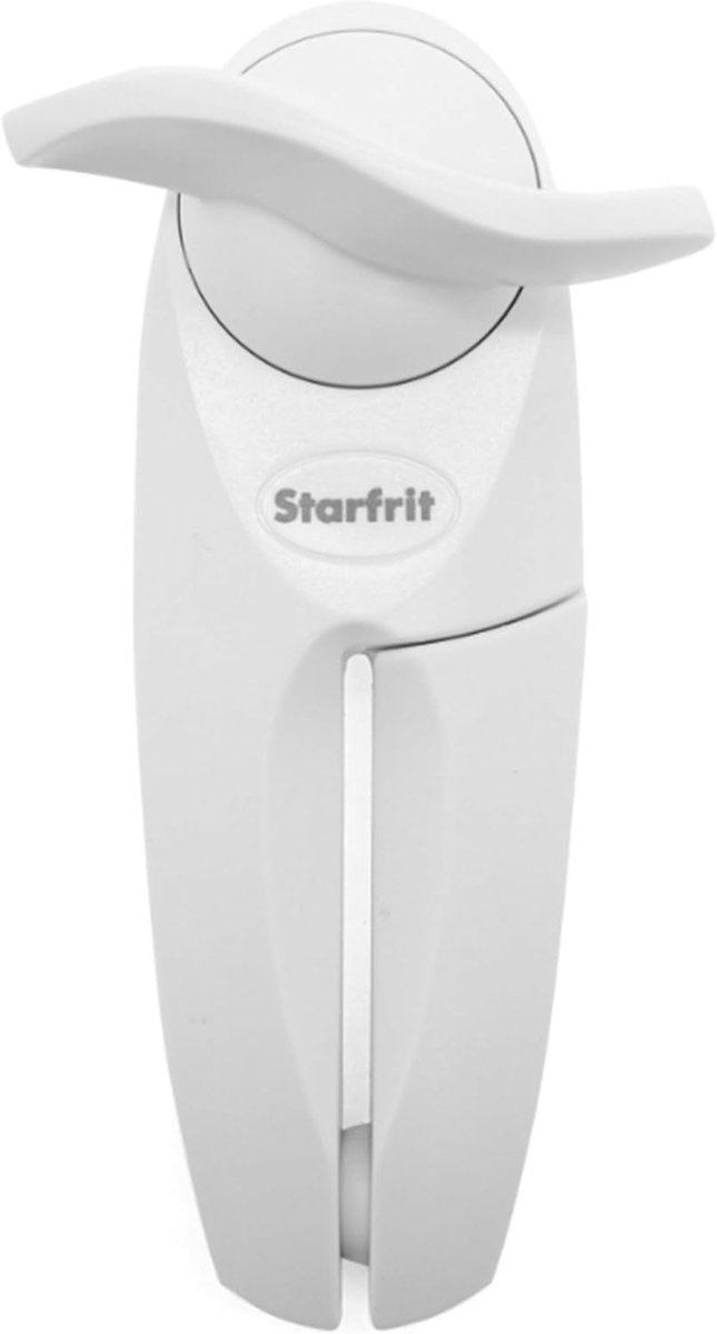 Thijox - Blikopener Little Beaver - Veilig en Comfort Grip - Geen scherpe randen - Wit - Keuken Gadget voor Eenvoudig Blikopenen - 3 Jaar Garantie