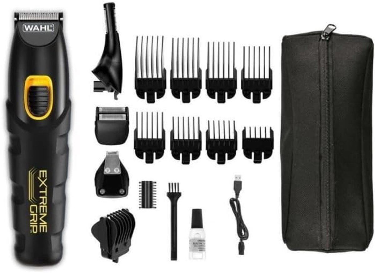 Thijox - Extreme Grip Multigroomer 240 min werktijd, Neushaartrimmer, Stoppelbaardtrimmer, Verzorgingsset, Bodytrimmer, Ergonomisch, Duurzaam, Silicon