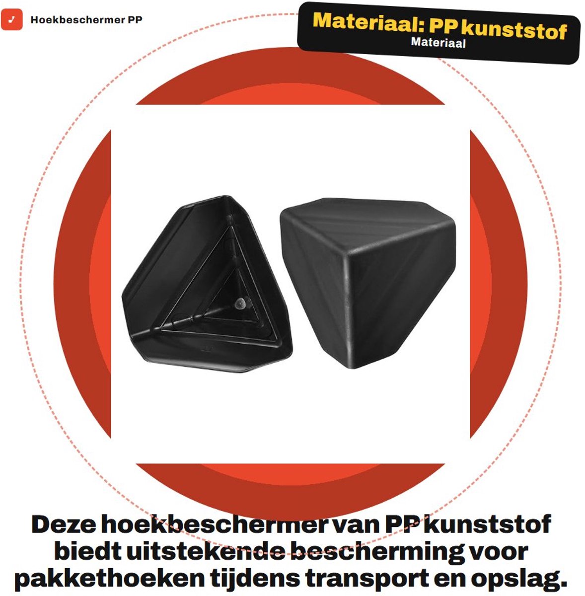 Dailygoods- Hoekbeschermer PP Kunststof - Verpakking van 24 - Bescherming voor Pakkethoeken - Ondersteuning tijdens Transport - Voorkomt Vervorming en Breuk - Hoekbescherming