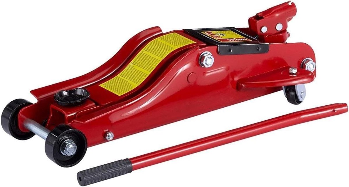 Hydraulische Krik - Garagekrik Auto - Onderhoud Uitvoeren - Extra Lage Constructie - 2 Ton Hefkracht - Meerkleurig