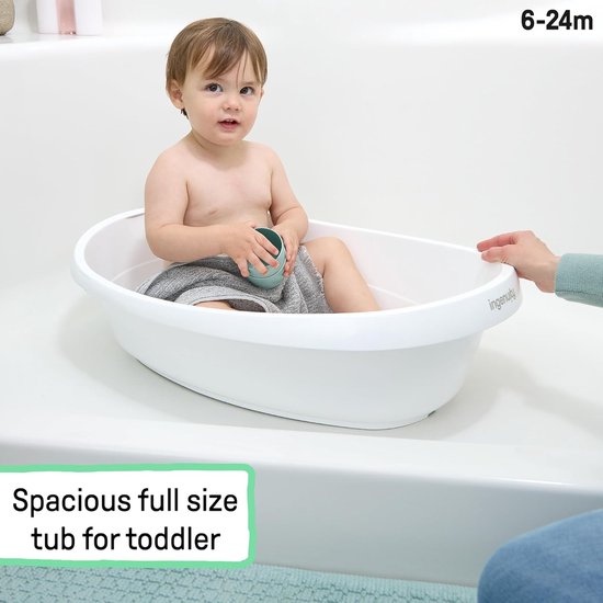 4-in-1 Babybad met Verstelbare Inzet voor Newborn tot Peuter (0-24 Maanden) — afbeelding 2