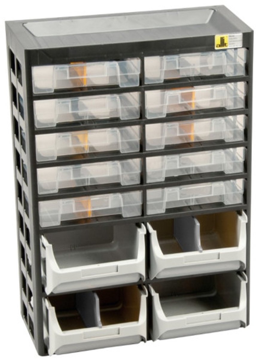 2x Allit VarioPlus Basic 21 Opbergkast
