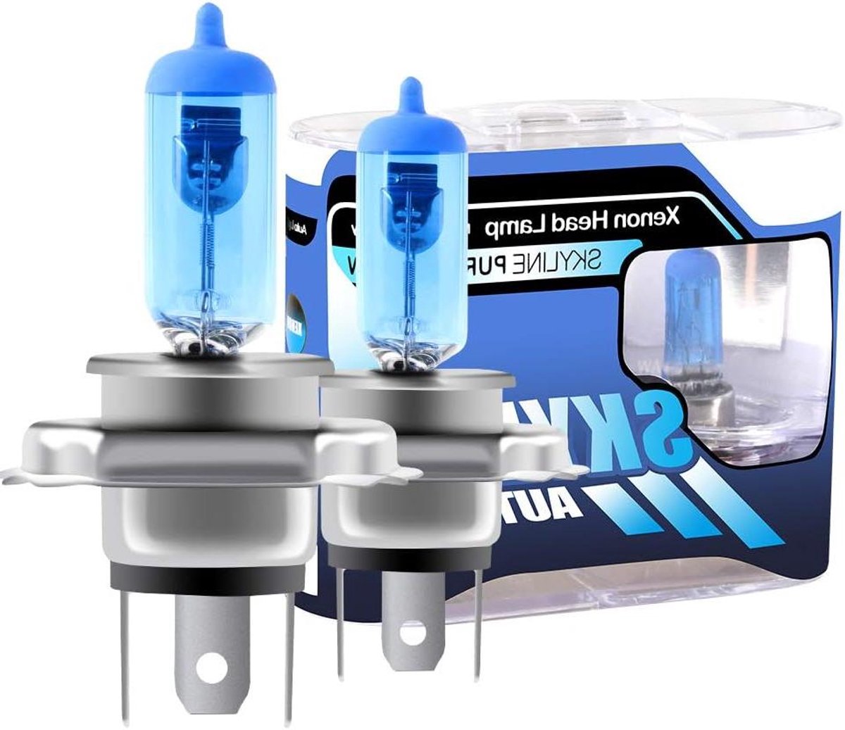 Koplamp Lampen - Xenon Wit - Veiliger Rijden - Super Helderder Licht - H4 55W - Wit