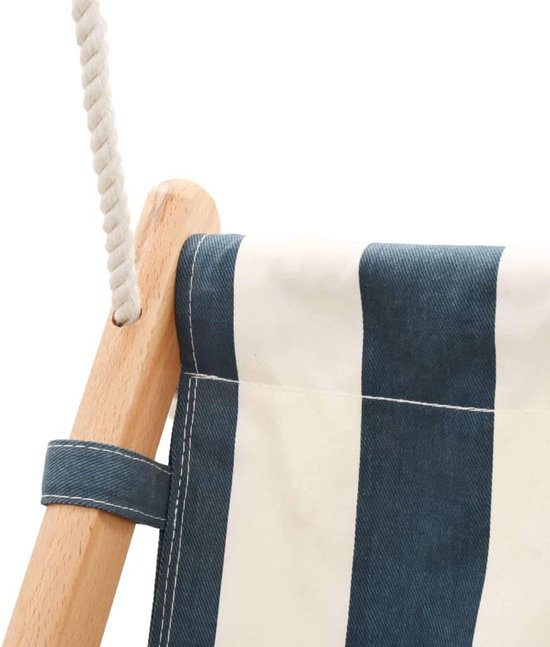 Babyschommel met gordel Hout Blauw- Babyschommel Buiten - Baby schommel tuin - Peuterschommel - Kinderschommel - Schommelzitje van HAPPYJUMP — afbeelding 5