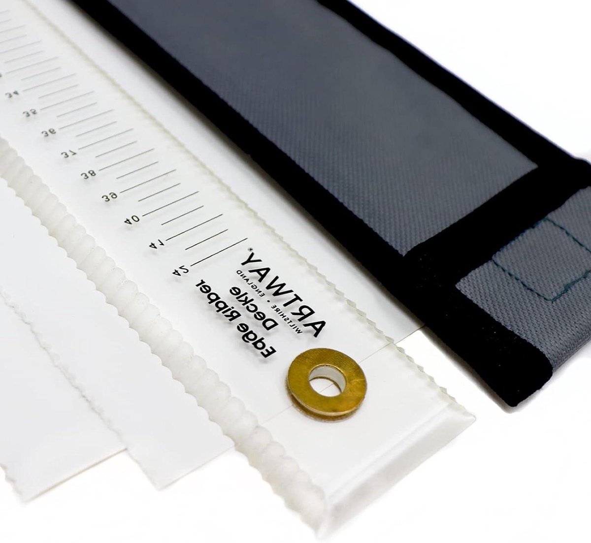 Deckle Edge Liniaal - Scheurrand Tool - Papier Bewerken - Dubbele Snijrand - 50cm - Transparant