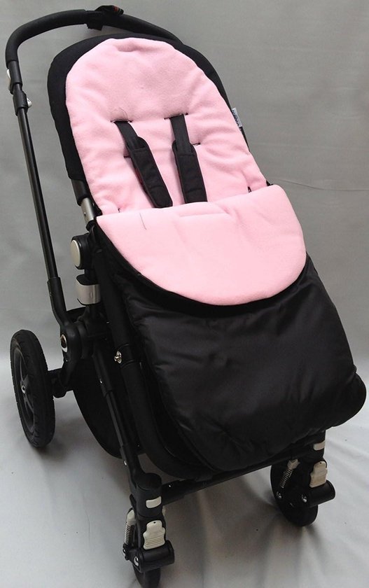 Voetenzak Kinderwagen - Baby deken - Warmte Comfort - Omritsbaar tot stoelvoering - 39 x 10 x 88 cm - Roze — afbeelding 2