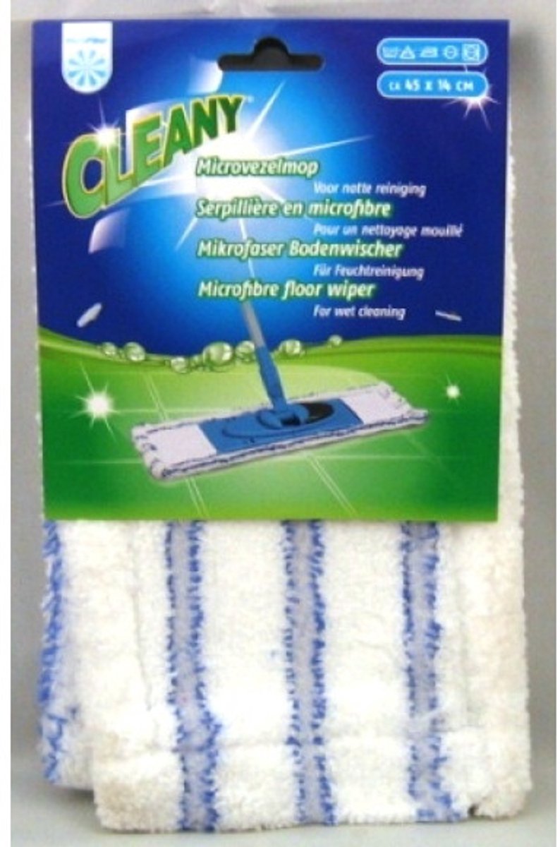 Cleany Microvezelmop nat 45x14cm