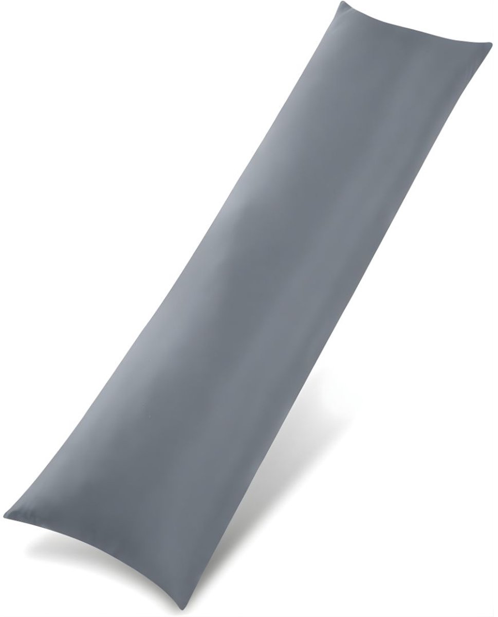 Ploutos® Kniekussen - Kussen Voor Zijslapers - Ademend en Zacht Borstvoedingskussen - Grijs - 138cm x 51cm x 1cm