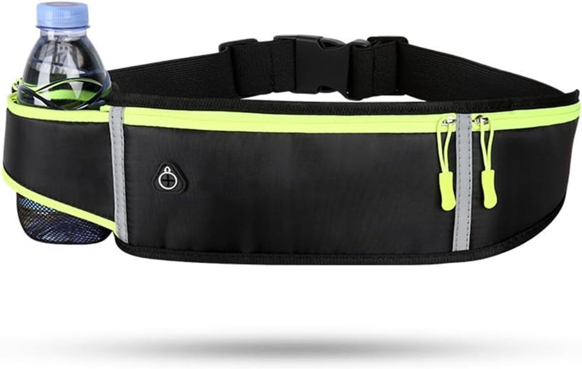 Waterdichte Hardloopriem voor Mannen en Vrouwen - Ideaal voor Wandelen, Fitness en Reizen met Ruime Opbergzakken en Elastische Pasvorm