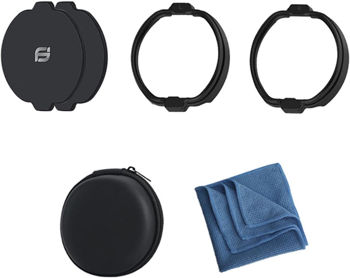 Thijox - Lensbeschermer PS VR2, Magnetische Bijziendheid Bril Spacer, Anti-Kras Ringlens Beschermhoes, Duurzaam ABS Materiaal, Zwart, Voor VR-Accessoi