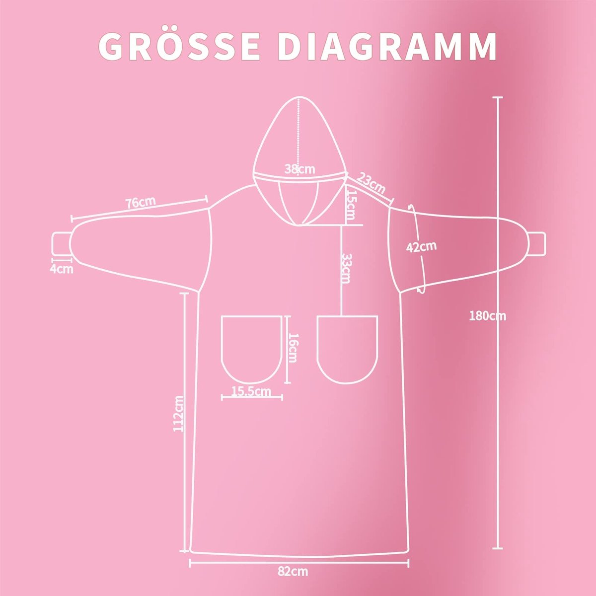 Dailygoods - Deken met mouwen - Knuffeldeken voor volwassenen - Zacht en warm - Rood rooster - TV-deken voor optimaal comfort - 80 x 180 cm