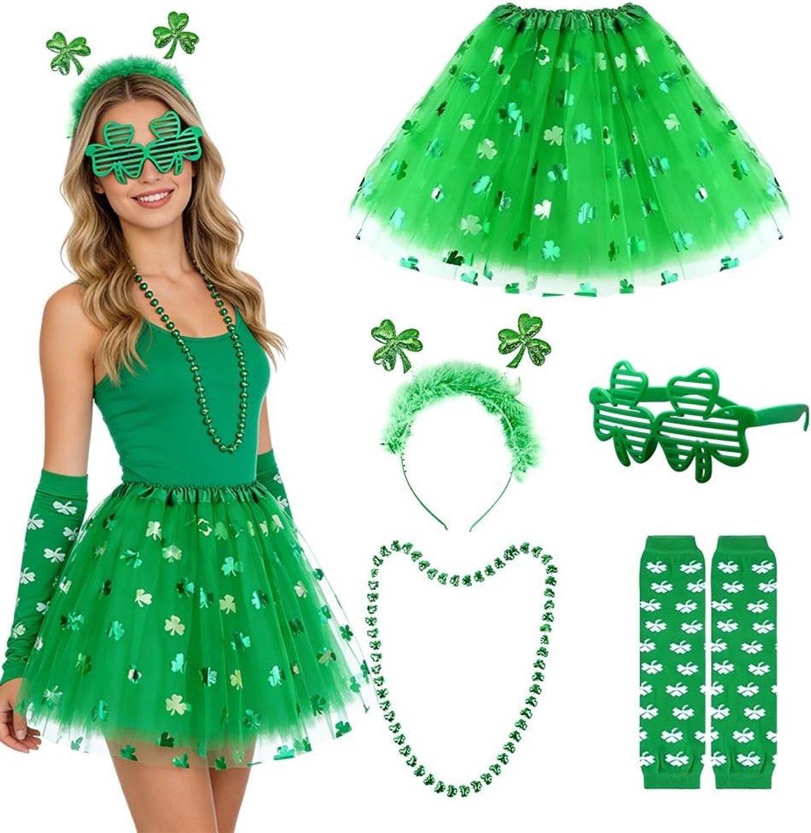 Goblet Kostuum voor St. Patricks Day Parade, Feestartikelen en Decoratie voor St. Patrick's Day, Trefoil Thema Party Supplies