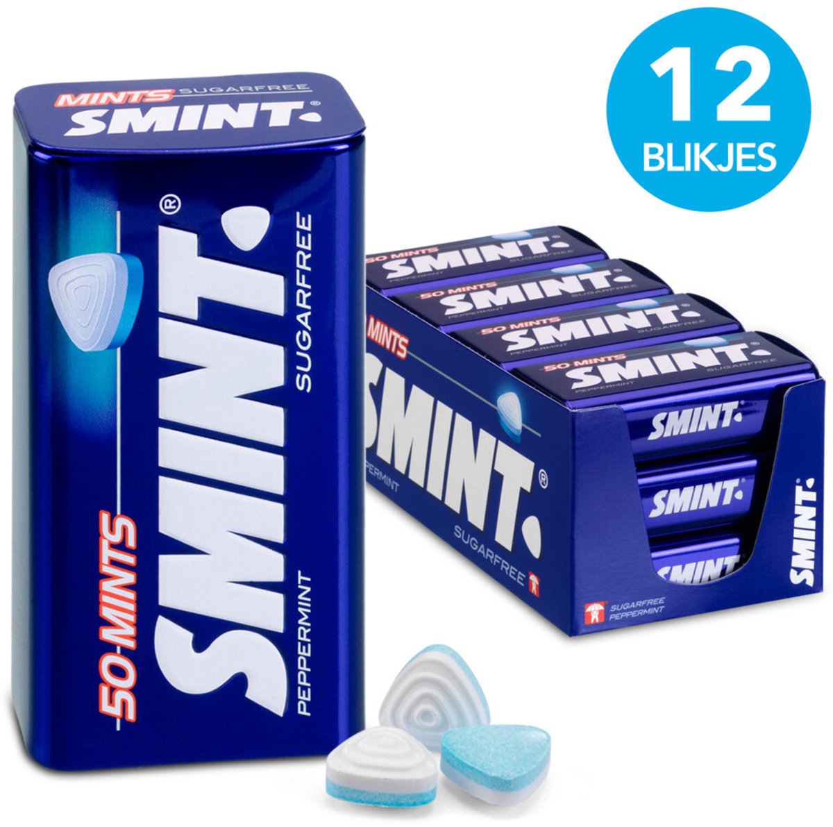 Smint XL Peppermint - Frismakers - Suikervrij - 1x12stuks — cadeau in Cadeau-ideeën - foto 2