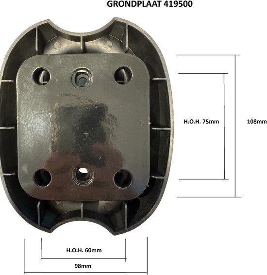 Pro-tect Muuranker - 76 mm - Zwart ART 4 - Vloeranker van Pro — afbeelding 4