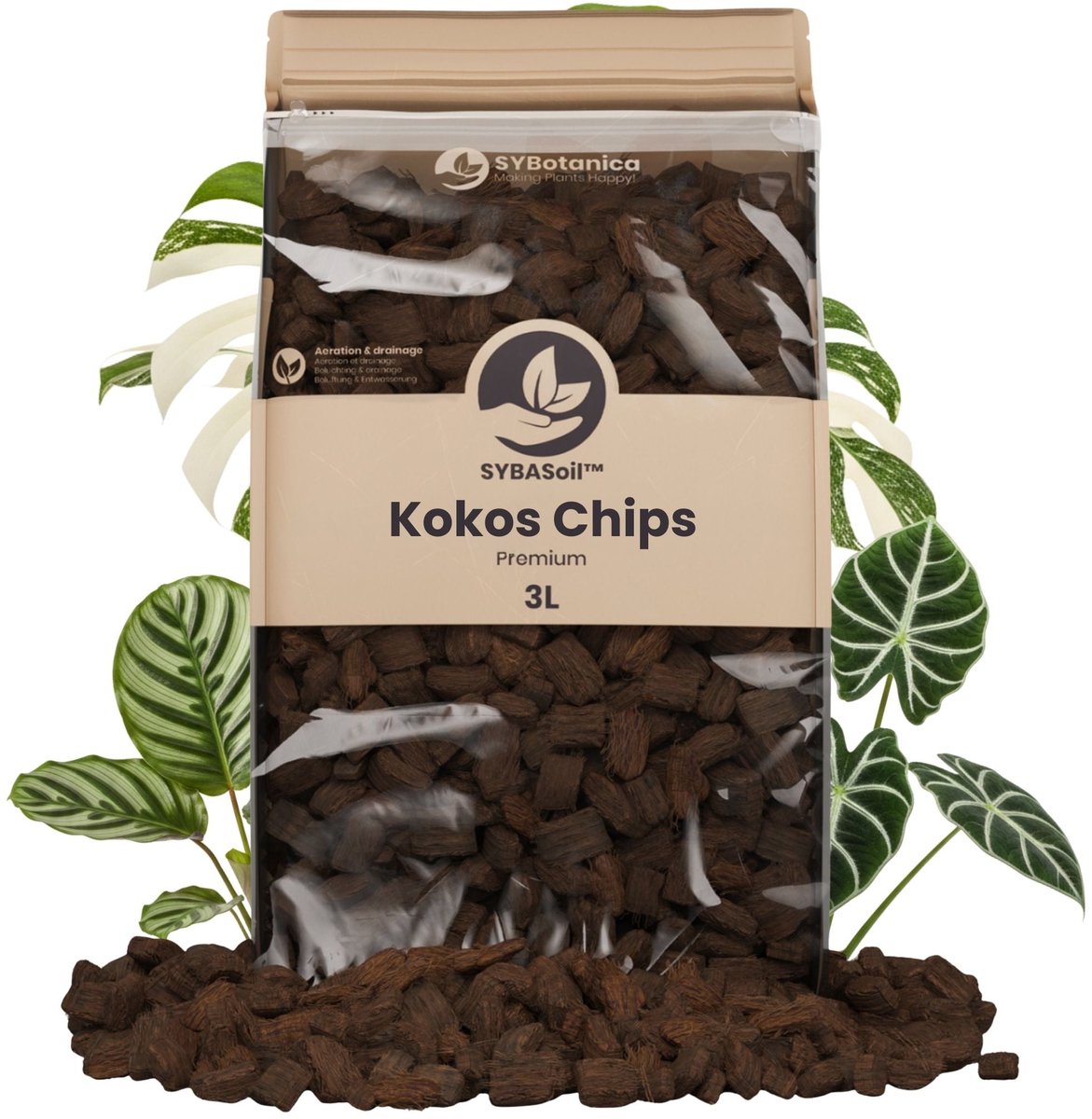 Sybotanica - Kokos Schil 3L - Isopodvoer / Mulchlaag voor je Potgrond