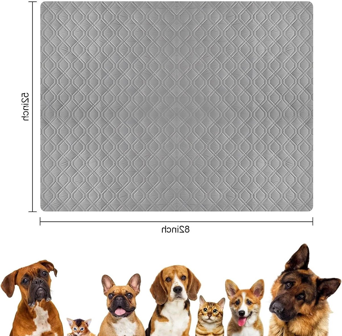 Waterdichte Hondendeken - Hondenmat Bankbeschermer - Meubels Beschermen - Dubbele Waterdichte Bescherming - 132 x 203 cm - Grijs