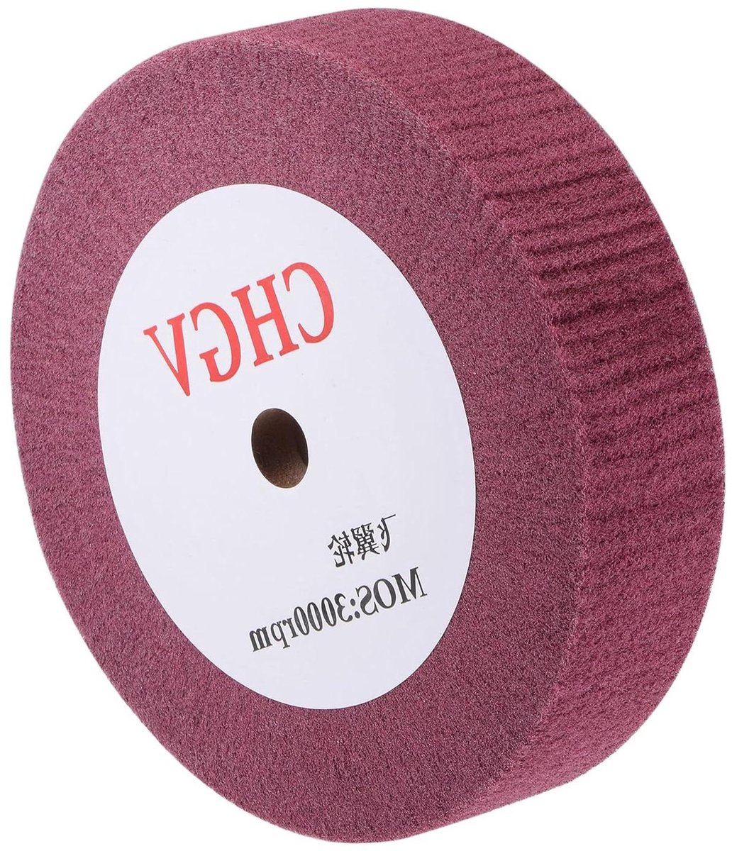Polijstschijf Nylon - Schuurschijf Slijpschijf - Metaal Bewerken - Niet-geweven Materiaal - 200mm x 50mm - Rood