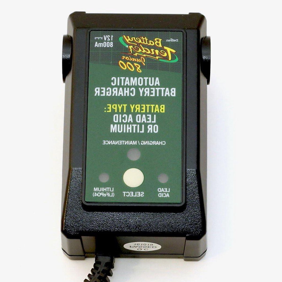 Acculader - Druppellader - Accu Onderhoud - Selecteerbaar Batterijtype - 12V 800mA - Groen
